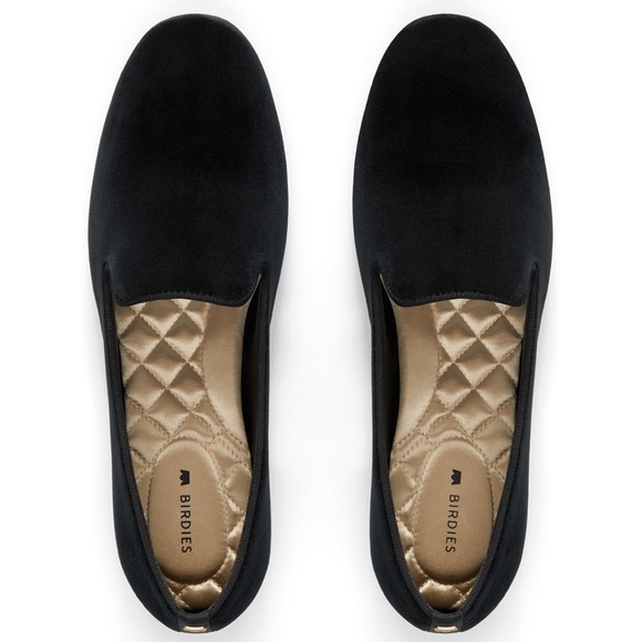 Birdies Black Velvet the Starling Comfort Slip On Loafers Flats Shoes Size 10 - Picture 1 of 10